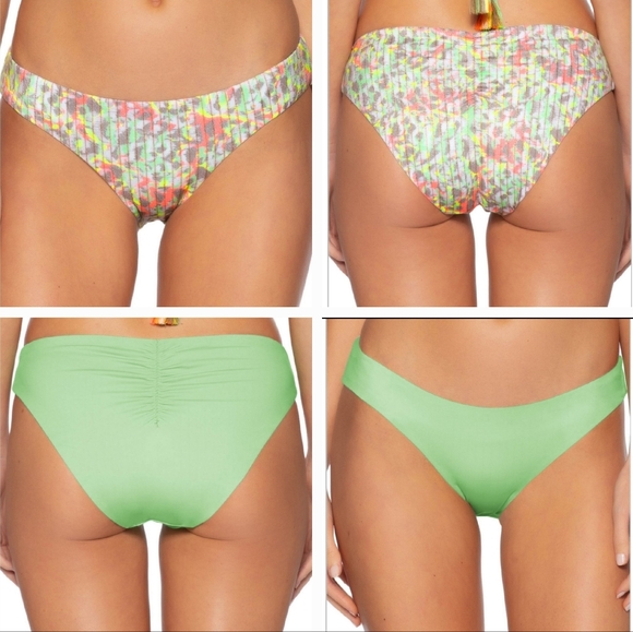 NWT Becca Women’s Bottom Reversible Swimsuit size Large - Picture 1 of 11